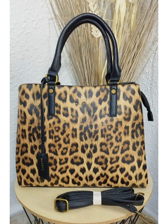 Bolso Tote Rígido Animal Print