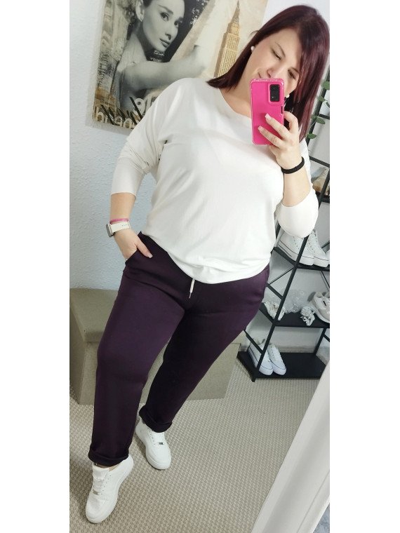 Pantalón de Chándal Buganvilla Oscuro