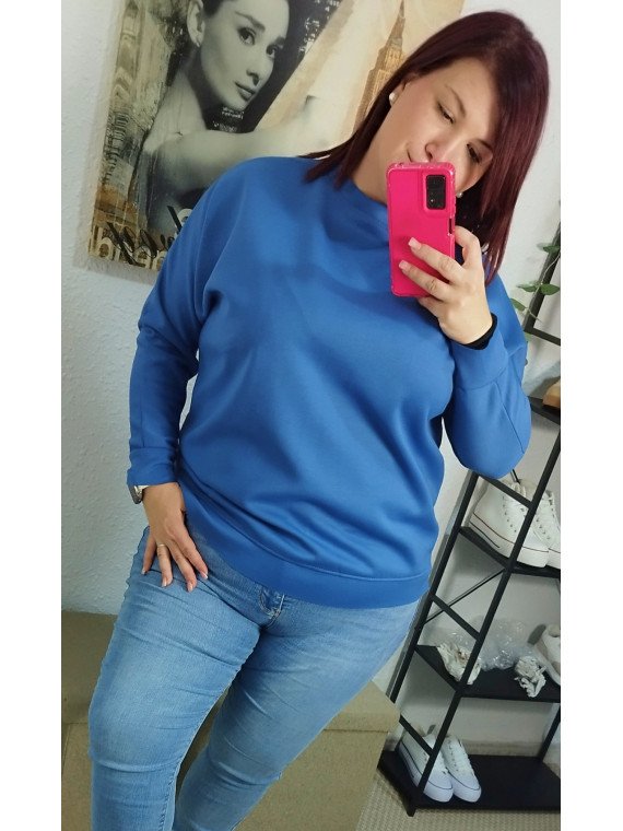 Sudadera Azul Lisa