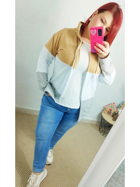Chaquetita algodón tricolor