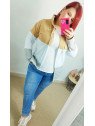 Chaquetita algodón tricolor