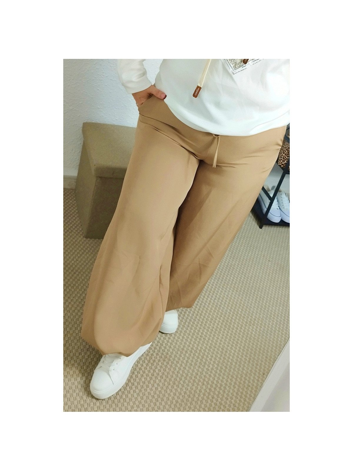 Pantalón bombacho camel