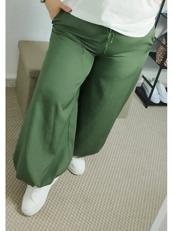Pantalón bombacho verde
