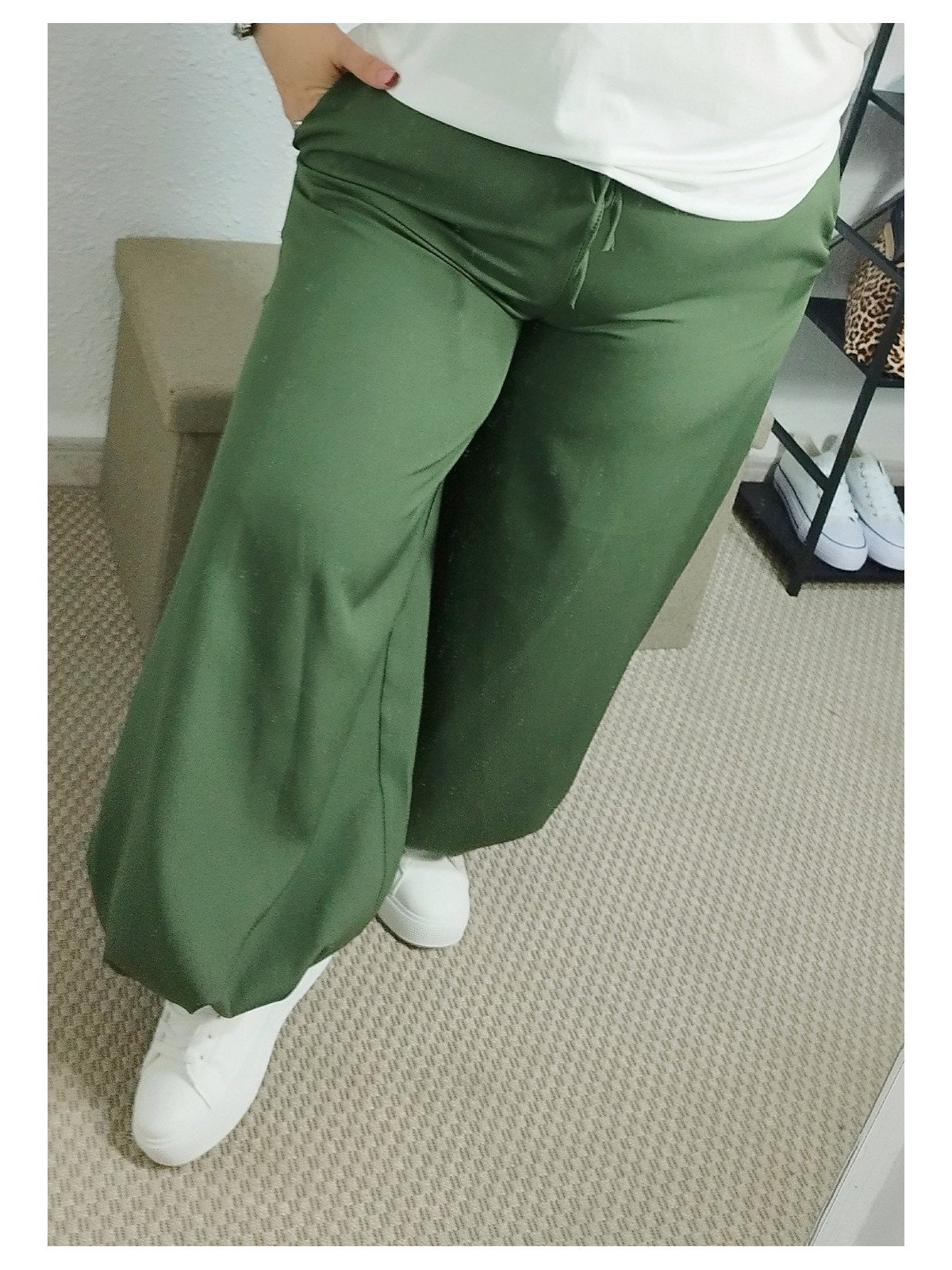 Pantalón bombacho verde