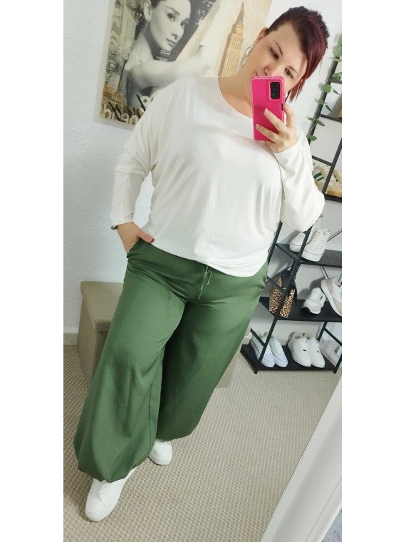 Pantalón bombacho verde