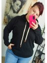 Jersey con capucha negro