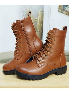 Bota militar camel