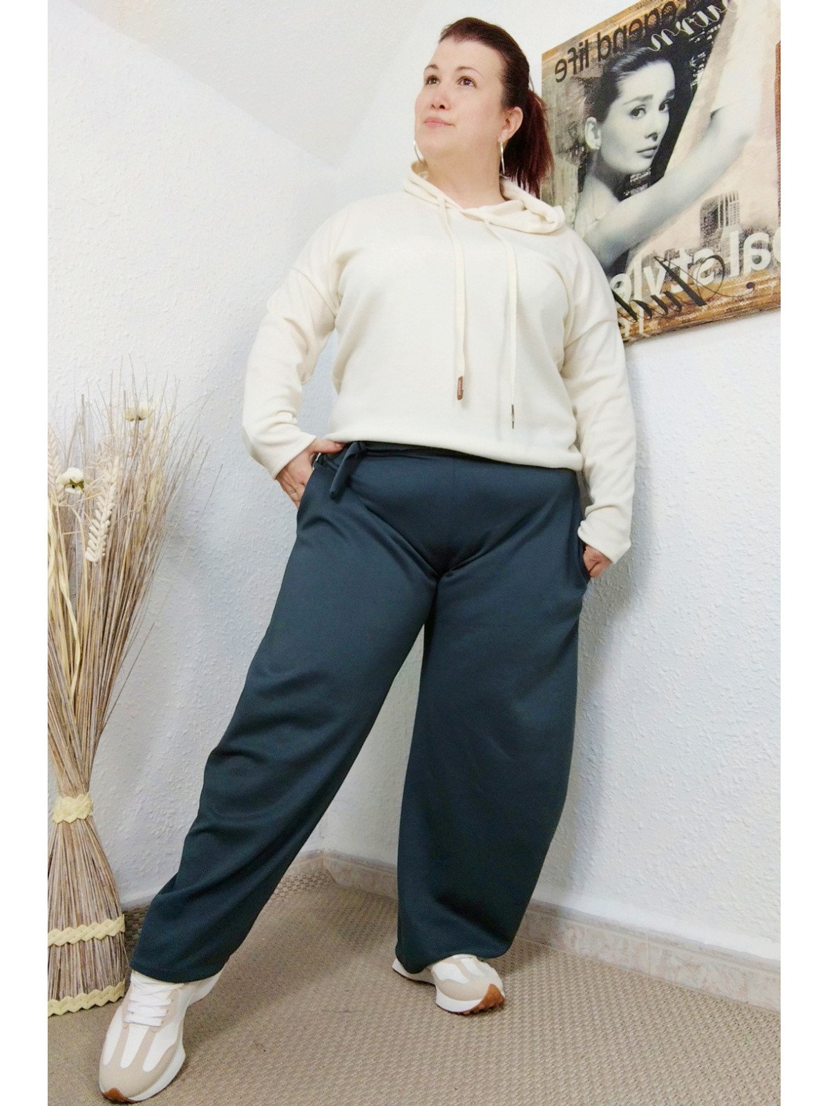 Pantalón color petróleo Olivia