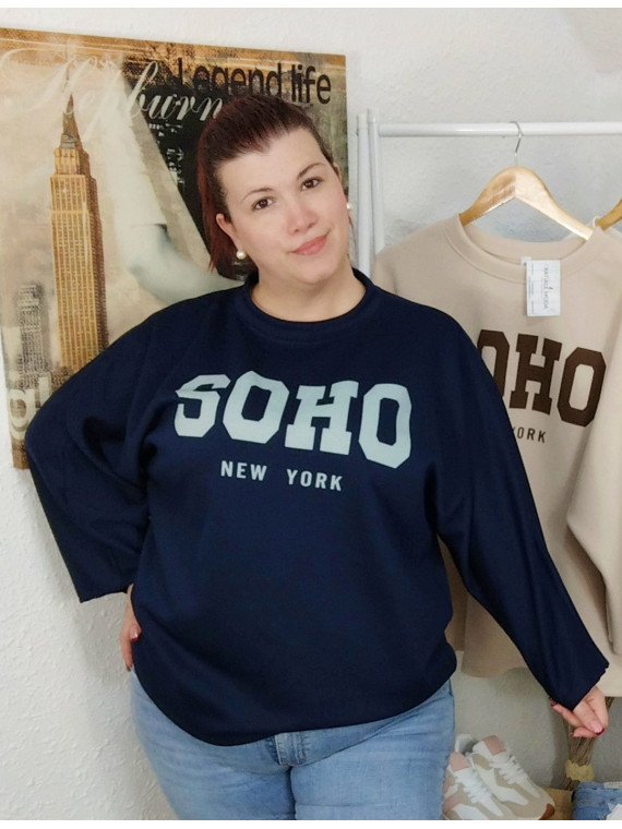 Sudadera azul marino SOHO