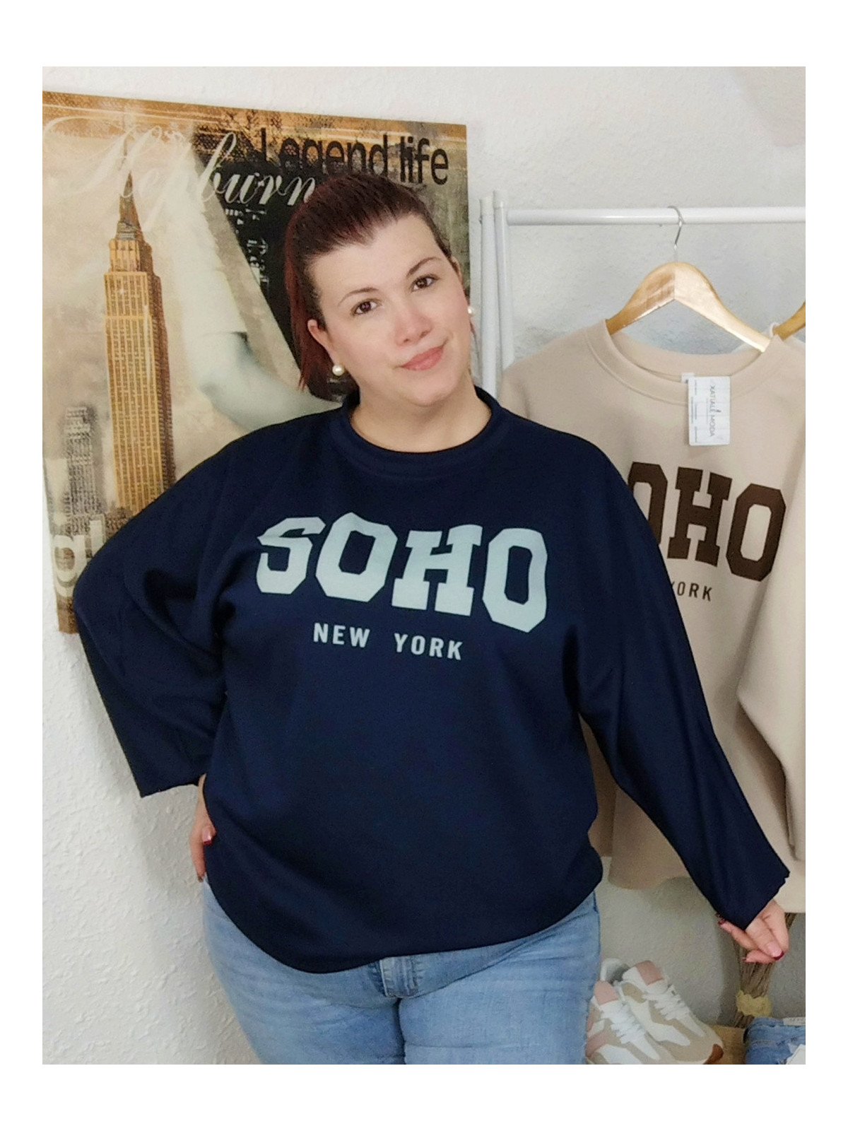Sudadera azul marino SOHO