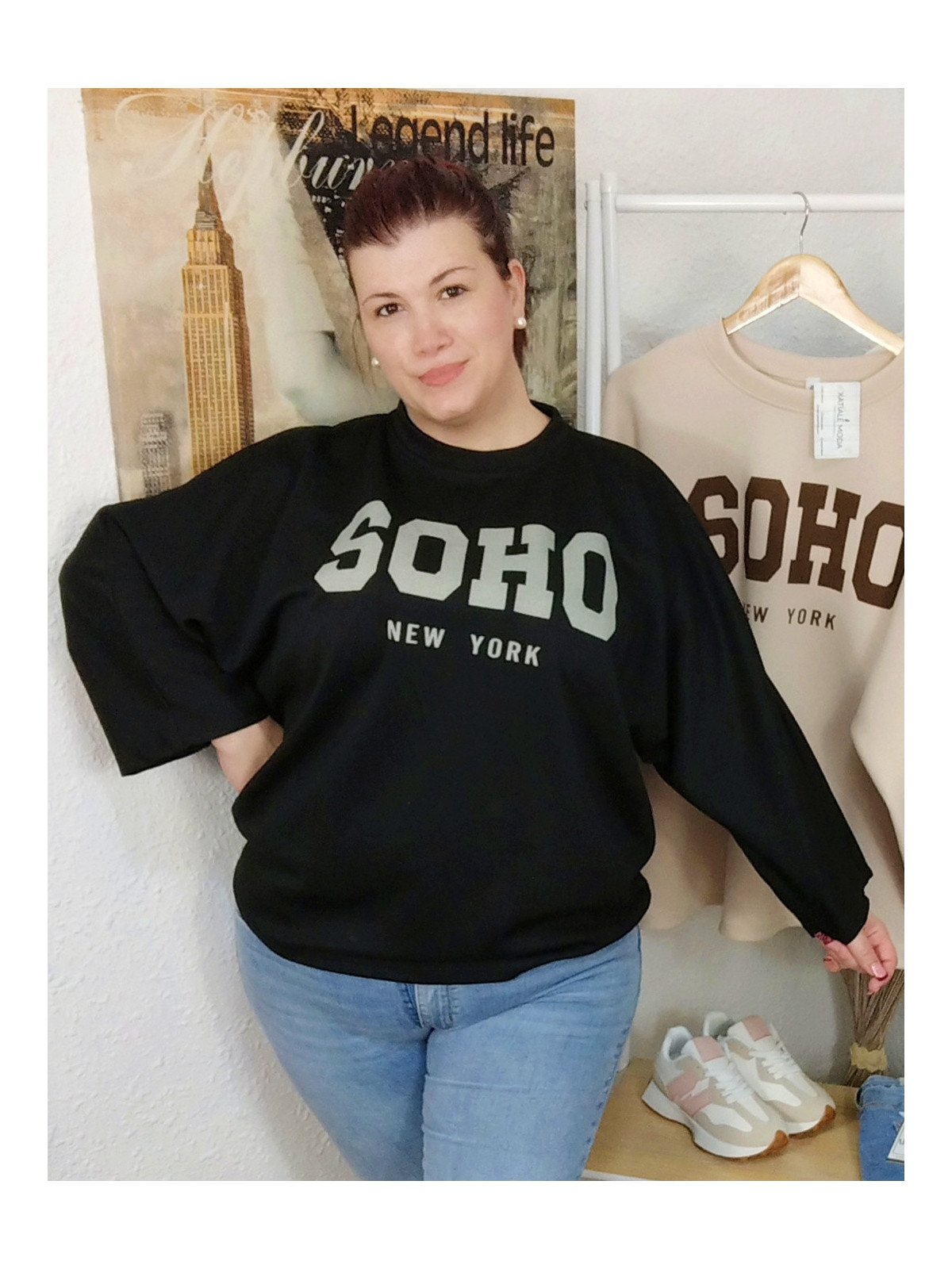 Sudadera negra SOHO