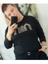 Sudadera negra min