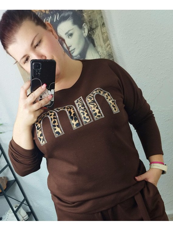 Sudadera marrón min