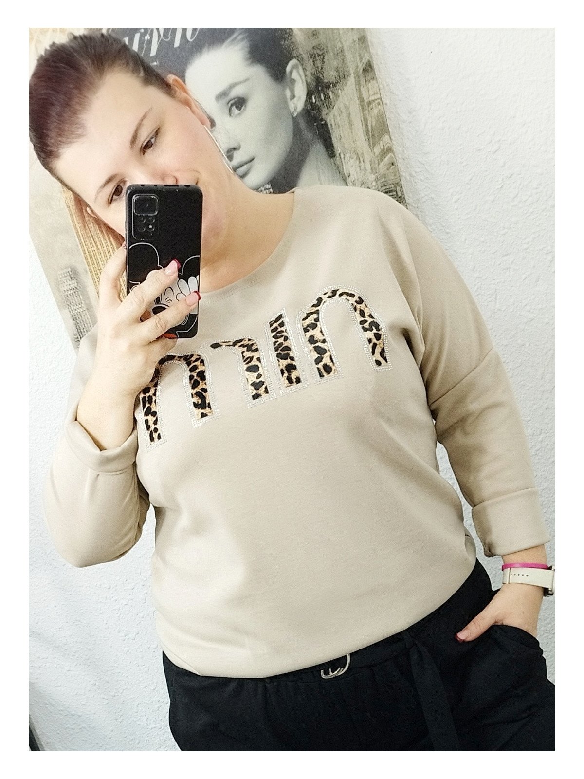 Sudadera beige Min