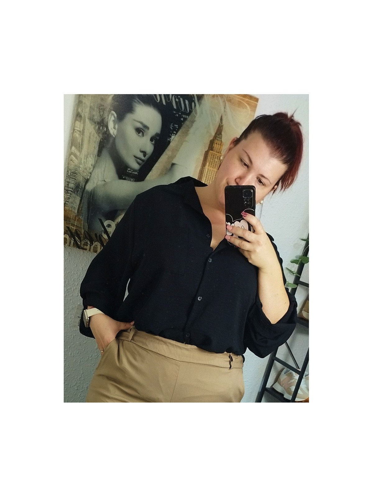 Camisa lisa negra