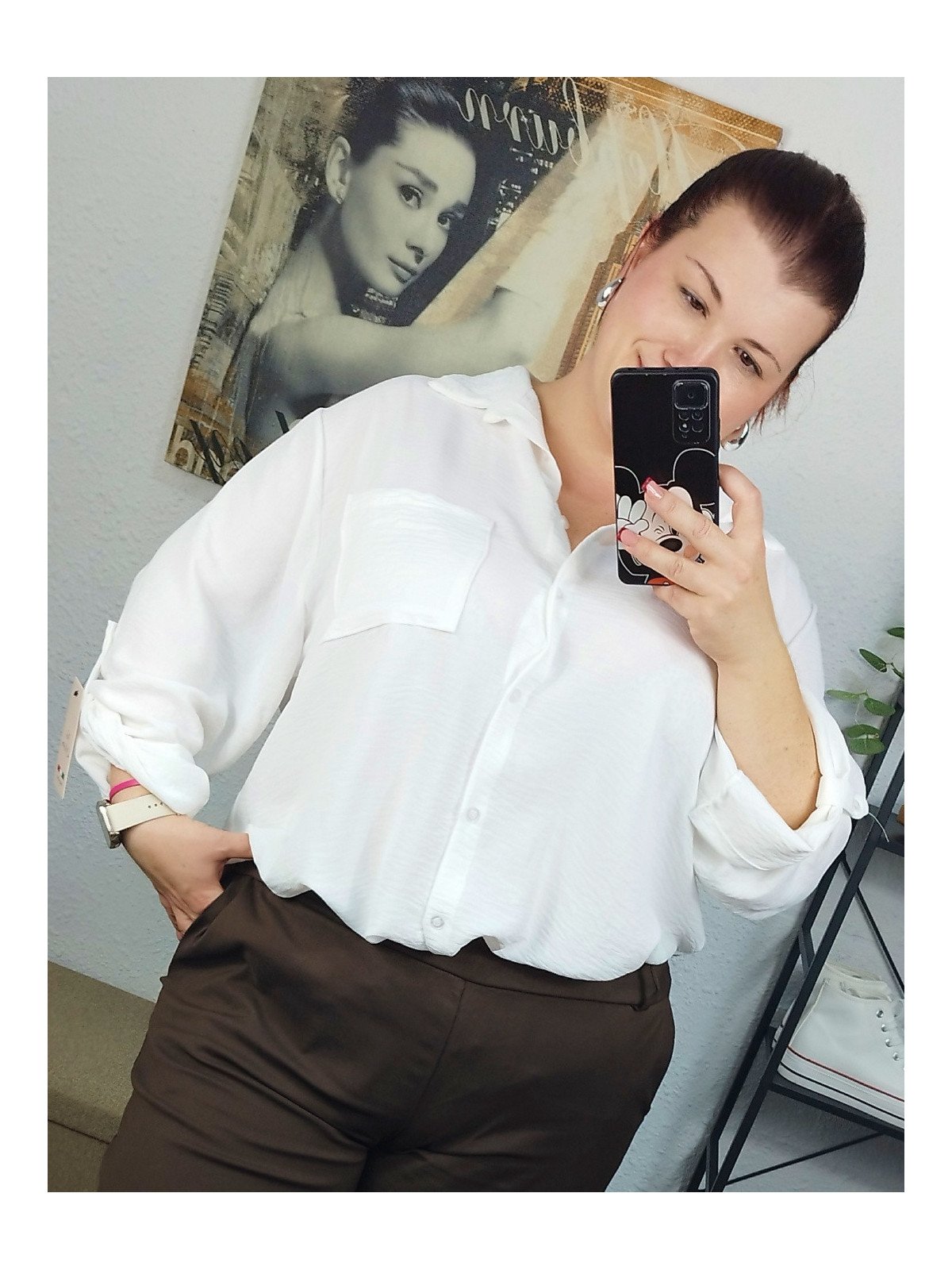 Camisa lisa blanca