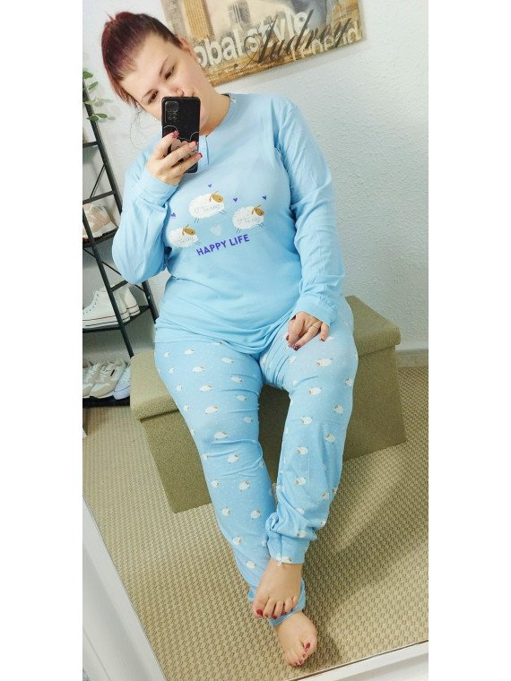 Pijama azul ovejita