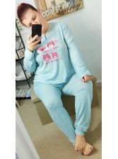 Pijama azul búho