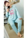 Pijama azul búho