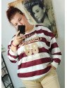 Sudadera rayas Boston