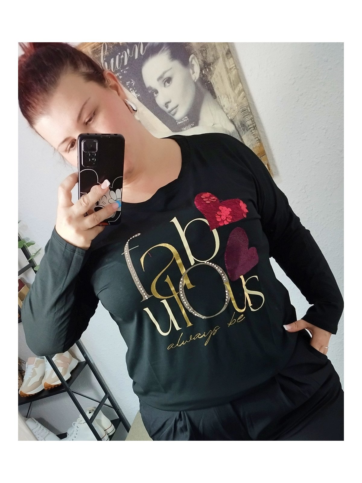 Camiseta negra algodón Fabulous