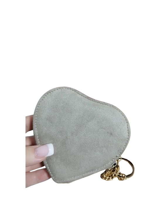 Monedero taupe corazón