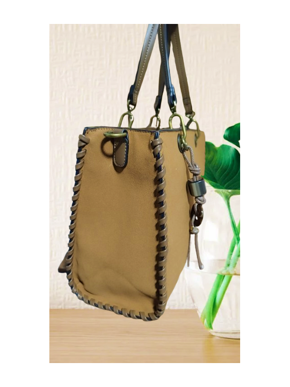 Bolso camel cuadrado