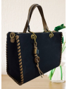 Bolso negro cuadrado