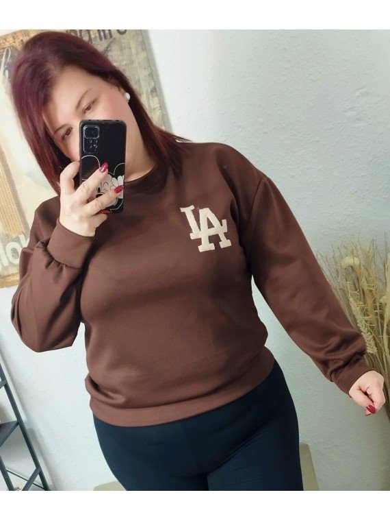 Sudadera marrón Los Ángeles