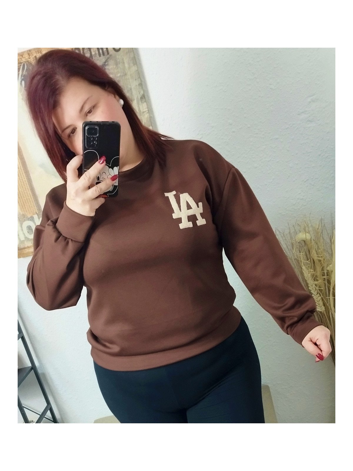 Sudadera marrón Los Ángeles