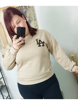 Sudadera beige Los Ángeles