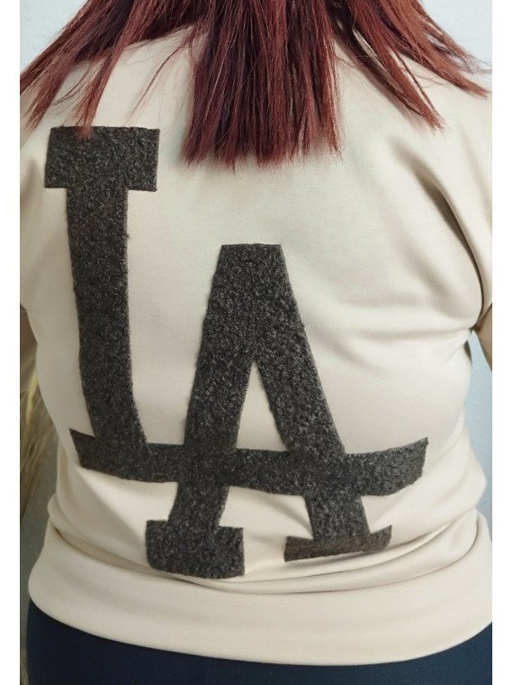 Sudadera beige Los Ángeles