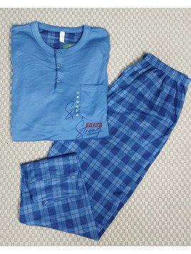 Pijama hombre azul marino