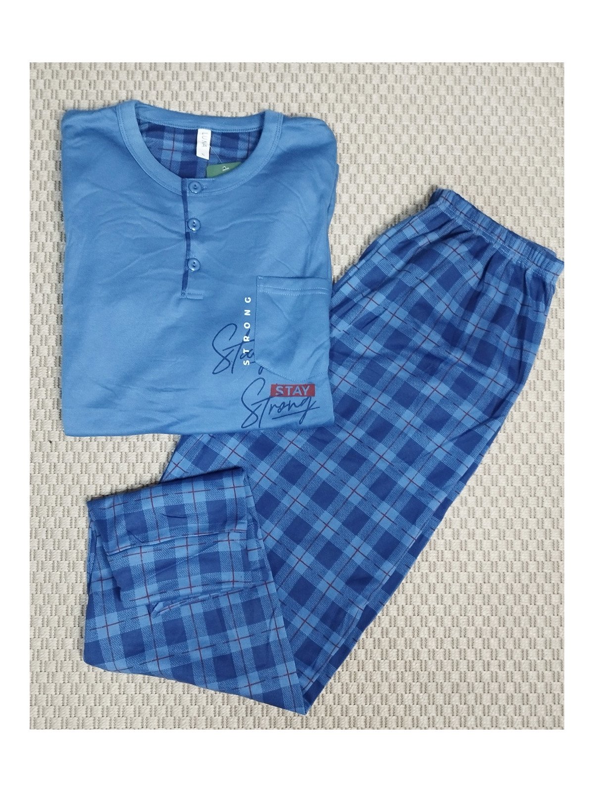 Pijama hombre azul marino