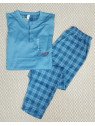 Pijama hombre azul