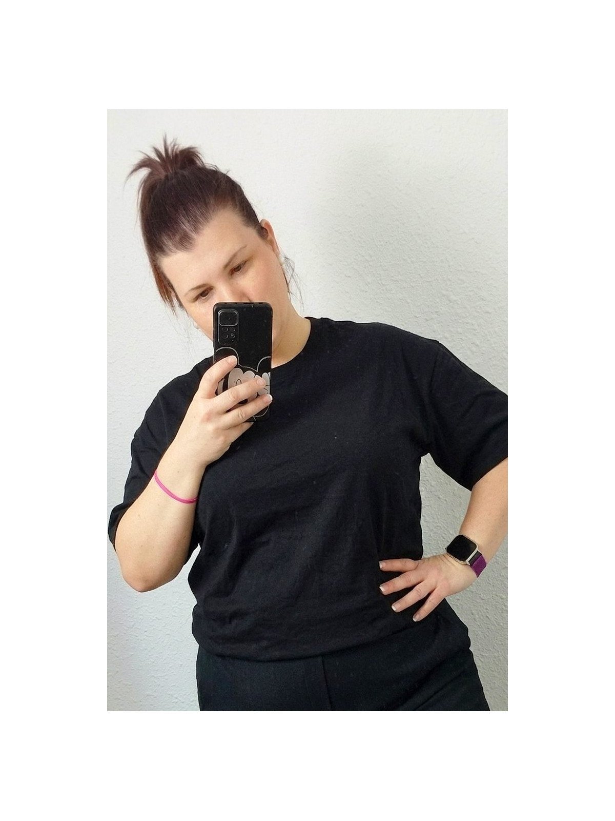 Camiseta Básica Negra de Algodón