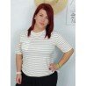 Camiseta bolsillo beige