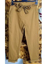 Pantalón lazado camel