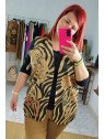 Chaleco Animal Print Estampado Tigre