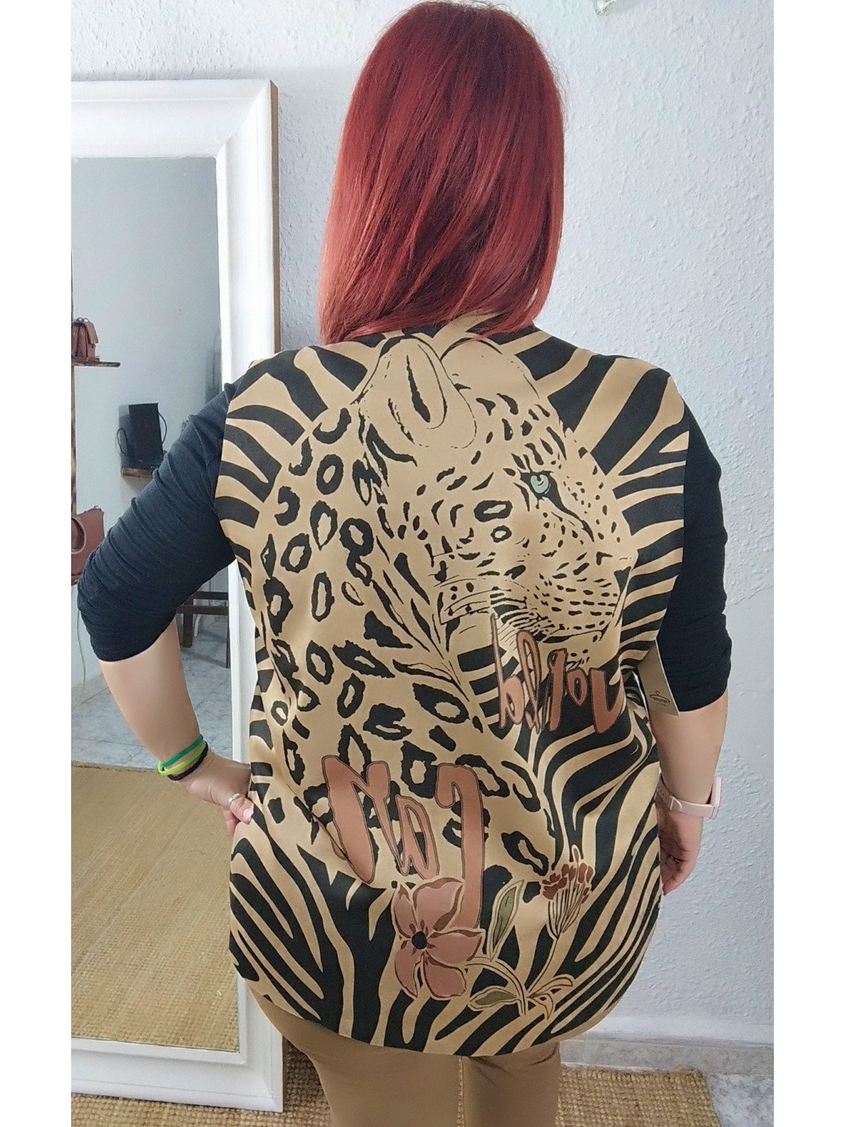 Chaleco Animal Print Estampado Tigre