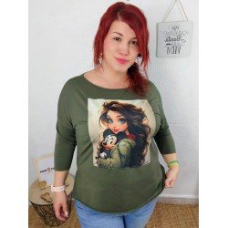 Camiseta Verde Militar Candy