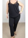 Pantalón Negro Tipo Malla