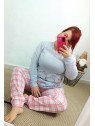 Pijama gris invierno