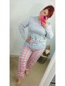 Pijama gris invierno