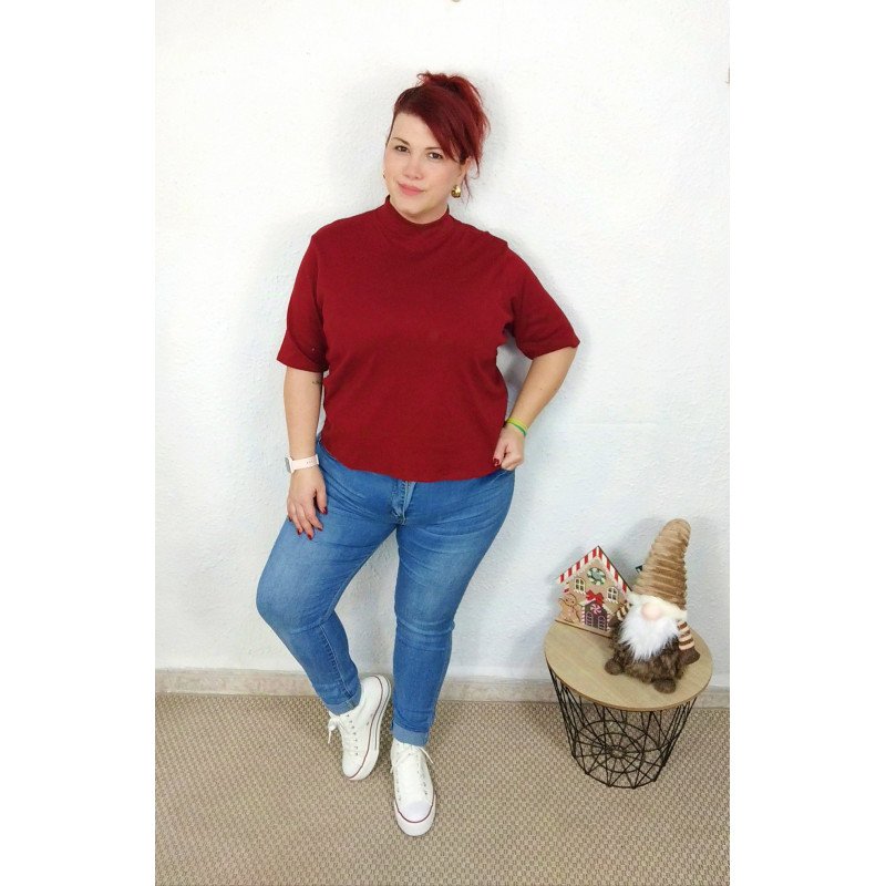 Camiseta rojo vino Jeny