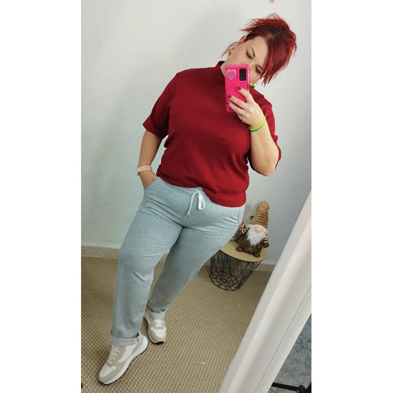 Camiseta rojo vino Jeny