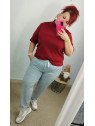 Camiseta rojo vino Jeny