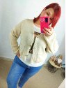 Rebeca lana beige