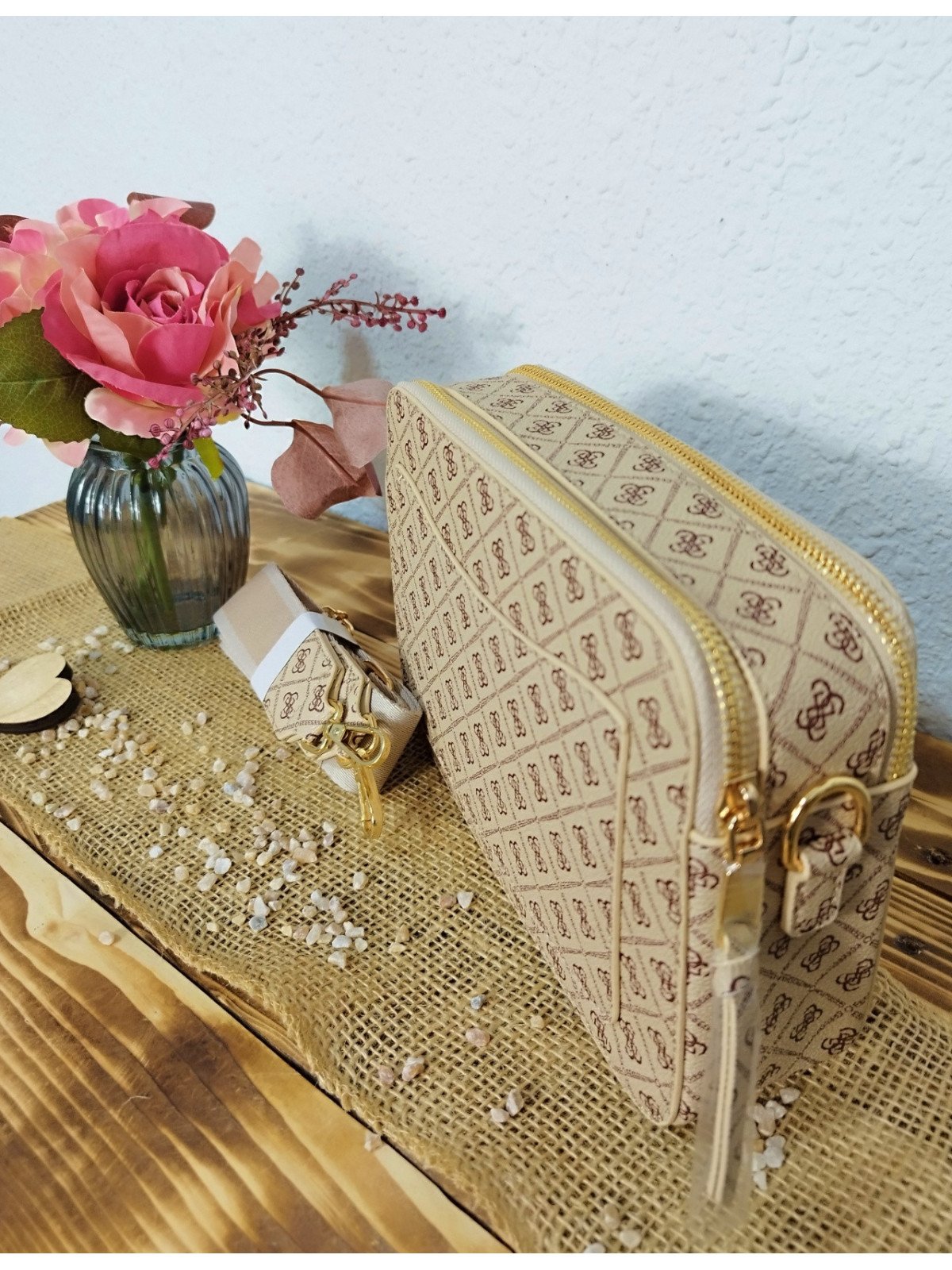 Bolso bandolera Henry camel