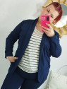 Blazer azul marino
